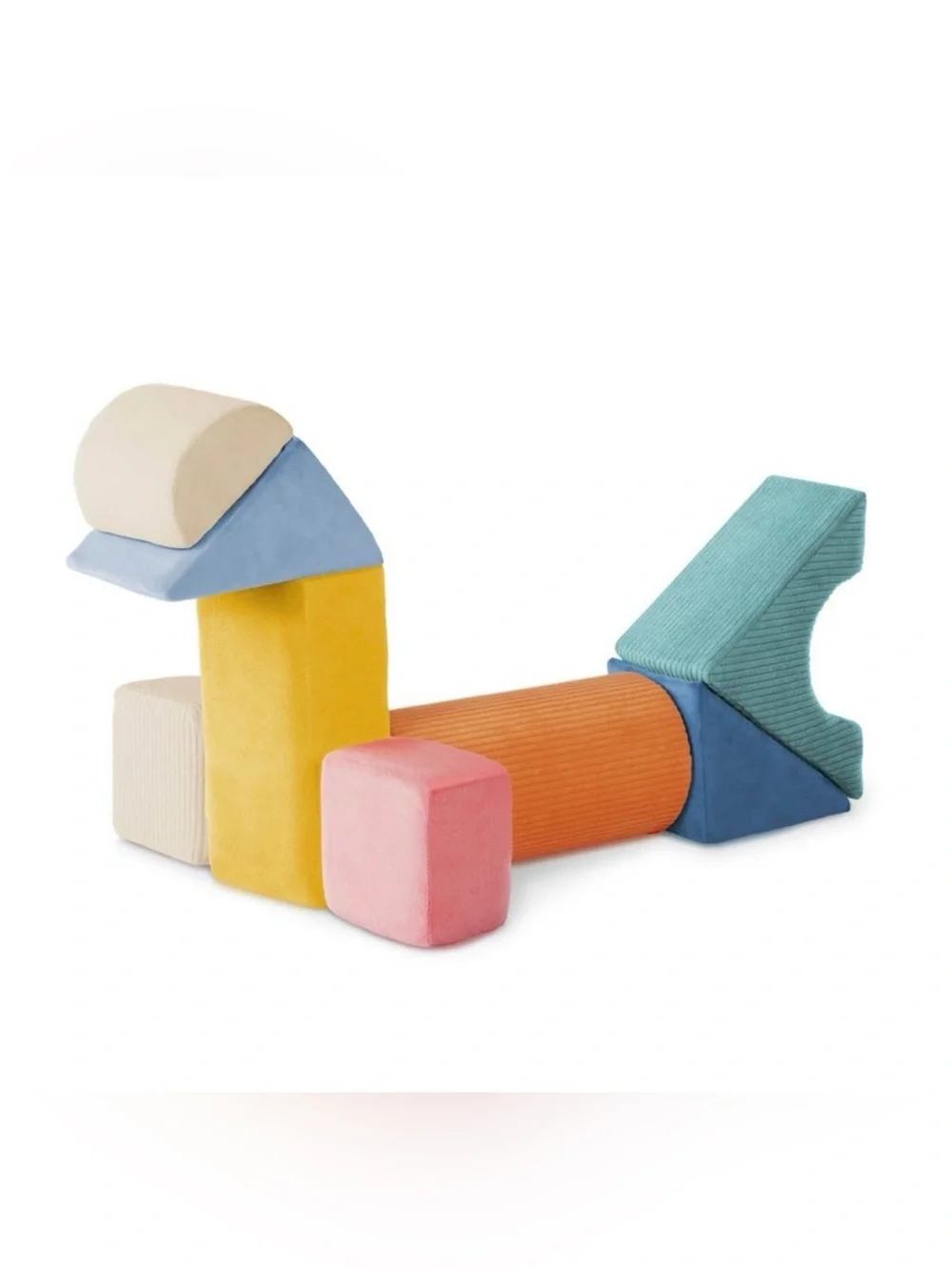 B. Toys Tumble-y Towers Soft Sensory Baby Blocks for Stacking